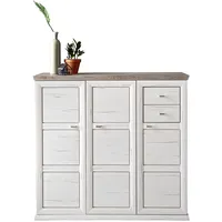 Hom'in Hom`in Schuhschrank Grau, Weiß, , Kunststoff , 7