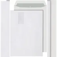 Elepa Versandtaschen B4, mit Fenster 120g/qm weiß, 250 Stück