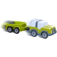 HABA 306687 - Geländewagen mit Anhänger für die Kullerbü-Spielbahnen