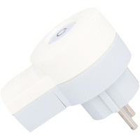 Legrand Schutzkontakt-Stecker Schalter beleuchtet weiß