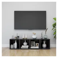 VidaXL TV-Schränke 4 Stk. Grau 37x35x37 cm Holzwerkstoff