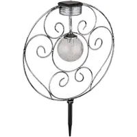 ETC Shop Solarlampe orientalische Glaskugel Dekoleuchte Gartenlampe Solar Solarleuchte