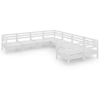 VidaXL Modell 17 Loungeset Kiefer weiß