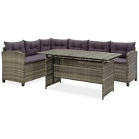 VidaXL Garten-Lounge-Set 2-tlg. grau