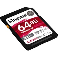 Kingston Canvas React Plus 64GB, UHS-II U3, Class 10