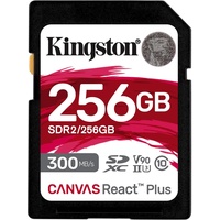 Kingston Canvas React Plus R300/W260 SDXC 256GB, UHS-II U3,