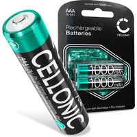 Cellonic 2X AAA Akku Batterien - 1.2V 1000mAh: Lange