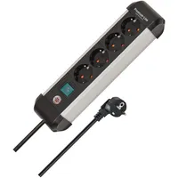 Brennenstuhl Premium-Alu-Line Steckdosenleiste 4-fach 1,8m silber/schwarz