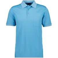 RAGMAN Kurzarm Softknit Poloshirt (540391-742) ibiza blau