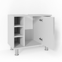 Vicco Waschbeckenunterschrank Fynn Weiß Hochglanz 60 x 54 cm