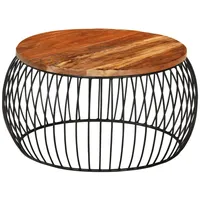 VidaXL Couchtisch Ø68 cm Massivholz aus Altholz