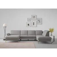Sit&more Wohnlandschaft SIT & MORE "Fashion U-Form", grau, B:338cm