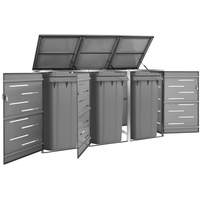 VidaXL Mülltonnenbox für 3 Tonnen 207 x 77,5 x