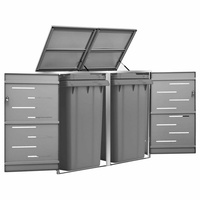 VidaXL Mülltonnenbox für 2 Tonnen 138 x 77,5 x