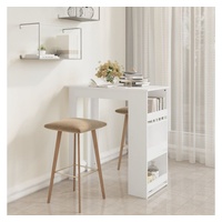 VidaXL Bartisch mit Ablagefläche Weiß 102x50x103,5 cm Holzwerkstoff