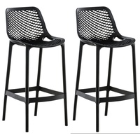CLP 2er Set Barhocker Air schwarz