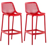 CLP 2er Set Barhocker Air rot