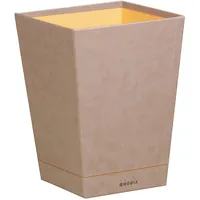 Rhodia Rhodiarama Papierkorb aus Kunstleder, 27x27x32cm - Taupe 318824C