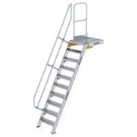 Günzburger Aluminium-Treppe mit Plattform 60° 10 Stufen (300370)