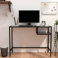 VidaXL Computertisch Schwarz Marmor 100x36x74 cm Hartglas