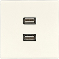 Jung MALS1153 2 x USB 2.0, Serie LS, weiß