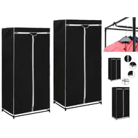 VidaXL Kleiderschränke 2 Stk. Schwarz 75×50×160 cm