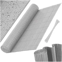 Kesser KESSER® PVC Sichtschutzmatte Sichtschutzzaun Balkonverkleidung Windschutz verstärkte Lamellen