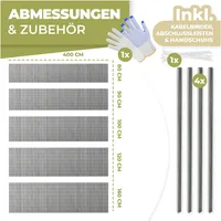 Kesser Balkonverkleidung 160 x 400 cm Hellgrau PVC
