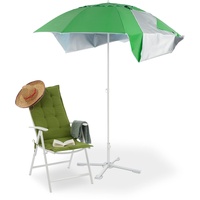 Relaxdays Sonnenschirm Ø 175 cm grün