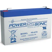 Powersonic PS 670 6V 7Ah Blei-Vlies Akku AGM VRLA