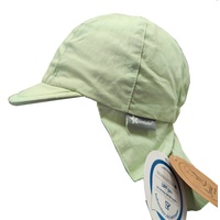 Sterntaler Schirmmütze mit Nackenschutz zum Schnüren in olive, Gr.49