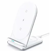 Aukey Aircore 2-in-1 Wireless Charging Stand weiß Indoor