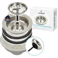 Tecuro Spülen-Siebkorbventil Ø 114 mm (3 1/2 Zoll) x