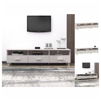 VidaXL TV-Schrank HAMAR Weiß 158x40x40 cm Massivholz Kiefer