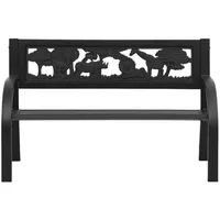 VidaXL Kinder-Gartenbank 86 cm Stahl