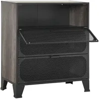VidaXL Aufbewahrungsschrank 72 x 36 x 82 cm Grau