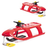 Prosperplast 2-Sitzer Bullet Control Kinderschlitten mit Lenkung Schlitten Kunststoff