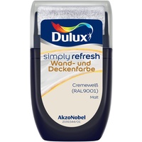 Dulux Simply Refresh Wand- und Deckenfarbe Cremeweiß RAL9001 Tester