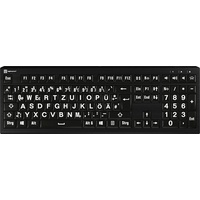 LogicKeyboard Astra 2 White on Black DE (PC)