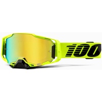 100% Armega Nuclear Citrus S22, Crossbrille verspiegelt - Neon-Gelb/Schwarz