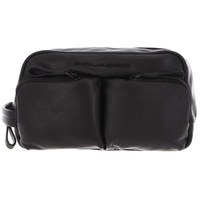 Piquadro Harper Kulturbeutel Leder 23 cm schwarz
