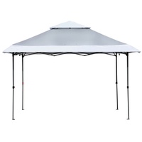 Outsunny Pop-Up-Zelt 3,6 x 3,6 m hellgrau/weiß