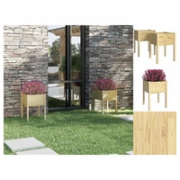 VidaXL Pflanzkübel 2 Stk. 50x50x70 cm Massivholz Kiefer