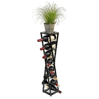 DanDiBo Ambiente DanDiBo Design Weinregal Metall Schwarz Blumensäule Esperanza