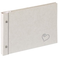 Walther design Fotoalbum weiss 26,5 x 19 cm Buchschraubenalbum