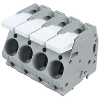 WAGO 2716-104 Federkraftklemmblock 6.00mm2 Polzahl 4 Grau