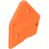 WAGO 236-600 Abschlussplatte Orange 100St.