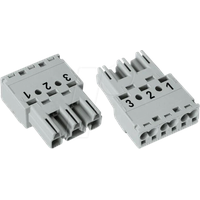 WAGO 770-253 Netz-Steckverbinder WINSTA MIDI Stecker, gerade Gesamtpolzahl: 3