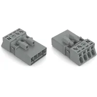 WAGO 890-254/060-000 Stecker 4-polig, Grau 890254060000 - 50 Stück
