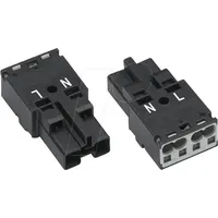 WAGO 770-212 Netz-Steckverbinder WINSTA MIDI Stecker, 2-polig, Kod. A,